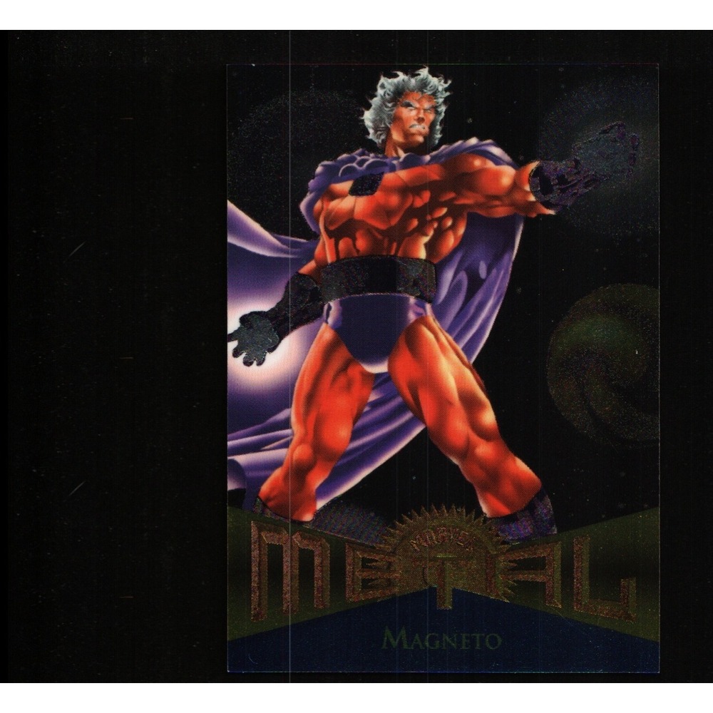 1995 Fleer Marvel Metal Magneto #104 Base Trading Card